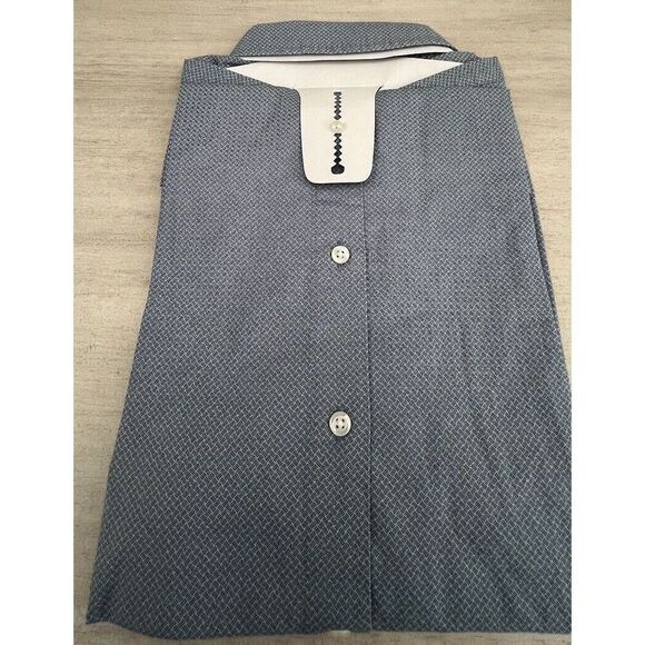 Bonobos B3763 Stretch Riviera Short Slv. Shirt Blue White Men's Sz Large-Reg - Picture 6 of 7